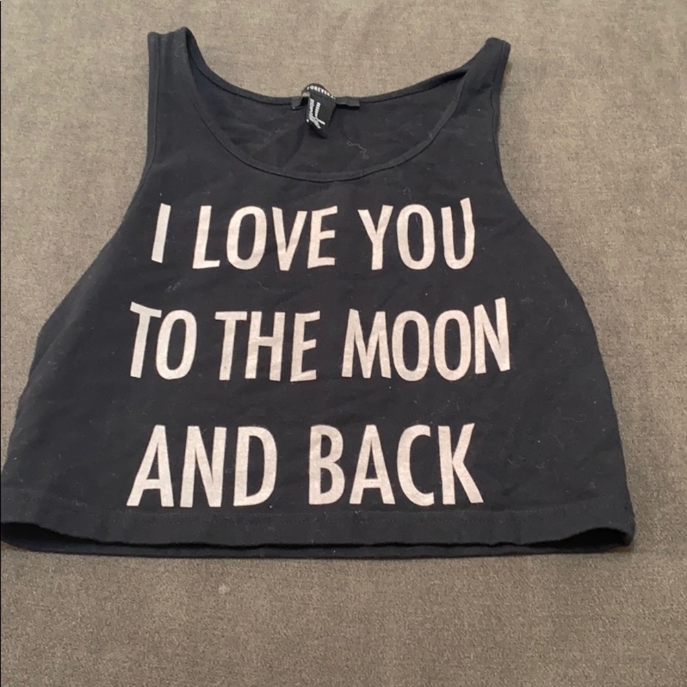 Forever 21 Graphic Crop Tank